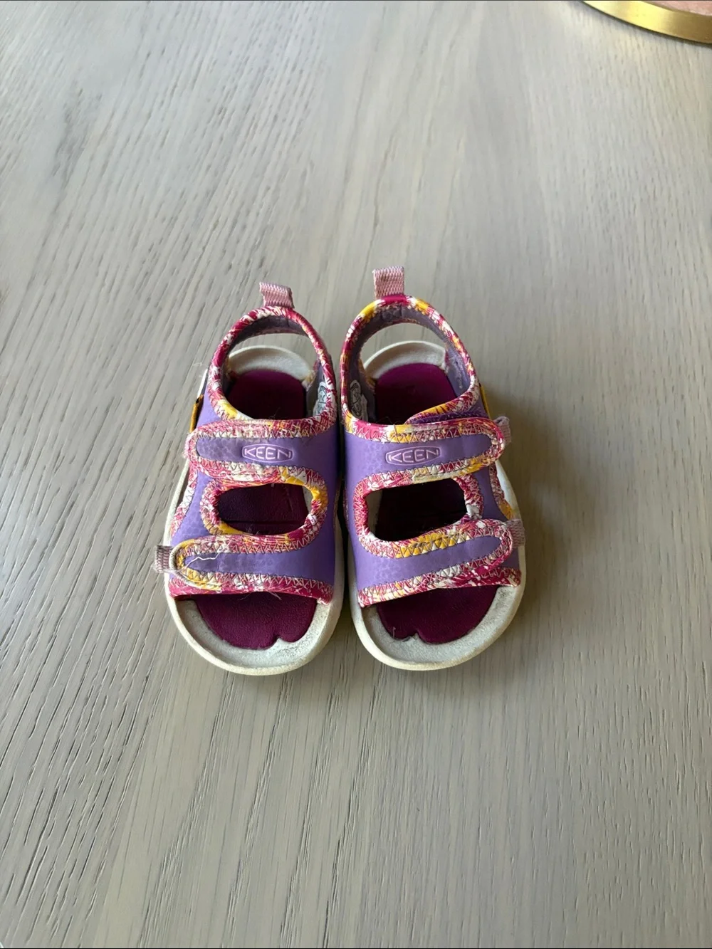 KEEN Girls Purple & Pink Patterned waterproof shoes